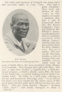 Kral Khama, Cape Town