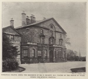Kirkstall Grange, Leeds, Bay E Beckett, Milletvekili, Müzik Festivali sırasında Galler Prensi tarafından ziyaret edildi by English Photographer