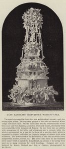 Lady Margaret Grosvenors Düğün Pastası by English Photographer