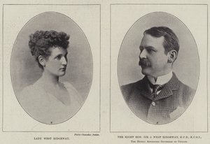 Leydi West Ridgeway ve Saygıdeğer Sir Joseph West Ridgeway by English Photographer