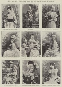 Dublin Kraliyet Hastanesinde Lady Wolseleys Kostüm Balosu by English Photographer