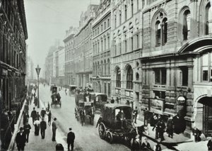 Leadenhall Caddesi, Londra Şehri, 1895 by English Photographer