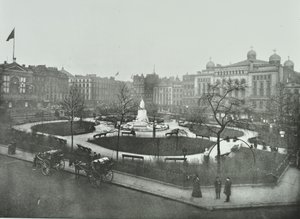 Leicester Square, Westminster LB: kuzey doğuya bakış, 1896 by English Photographer