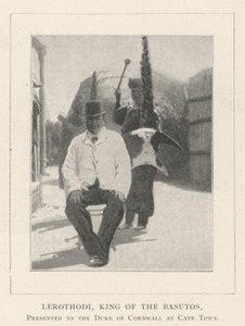 Basutos Kralı Lerothodi, Cape Town