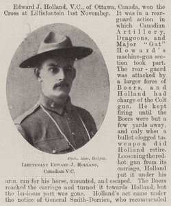Teğmen Edward J Holland, Kanadalı VC by English Photographer