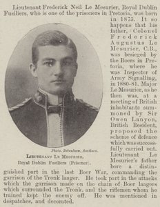 Teğmen Le Mesurier, Royal Dublin Fusiliers (Mahkum) by English Photographer