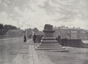 Limerick, Antlaşma Taşı, Thomond Köprüsü ve Kale by English Photographer