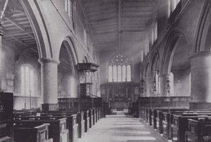 Londra Şehir Kiliseleri: All Hallows, Barking (s/b fotoğraf) by English Photographer