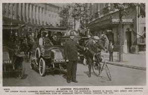 Londra Polisi. Kartpostal 4 Temmuz 1913