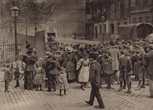 Londra: Punch ve Judy Show (s/b fotoğraf) by English Photographer