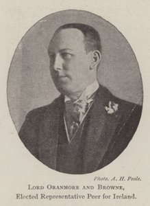 Lord Oranmore ve Browne, İrlanda için Seçilmiş Temsilci Eş by English Photographer