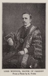 Lord Windsor, Cardiff Belediye Başkanı by English Photographer