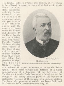 M Constans, Fransız Büyükelçisi Konstantinopolis