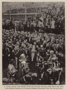 M Faure, Neva Nehri üzerindeki Troitsky Köprüsü