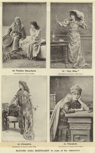 Madam Sara Bernhardt bazı karakterlerinde by English Photographer
