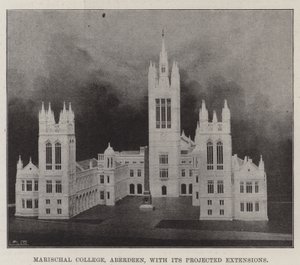 Öngörülen Uzantıları ile Marischal College, Aberdeen by English Photographer