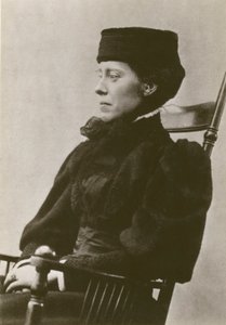 Mary Kingsley, portre, oturma, şapka takma (s/b fotoğraf) by English Photographer