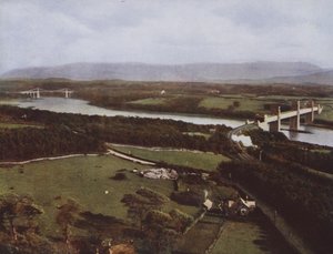 Anglesey Sütunundan Menai Boğazları by English Photographer