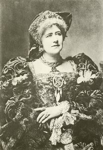 Bayan Ellen Terry, Kraliçe Katherine olarak (gravür) by English Photographer