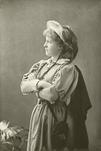 Bayan Lily Langtry Rosalind olarak (gravür) by English Photographer