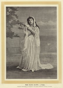 Miss Olive Elton: Bir Çalışma by English Photographer