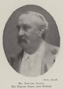 Ünlü Tenor Bay Edward Lloyd emekli oldu by English Photographer