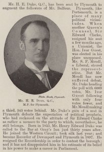 Bay H E Duke, QC, Plymouth Milletvekili by English Photographer