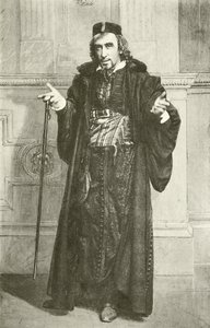 Bay Henry Irving Shylock olarak (gravür) by English Photographer