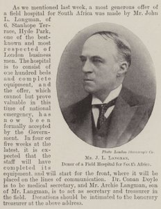 Bay J L Langman, Güney Afrika Sahra Hastanesinin Donörü by English Photographer
