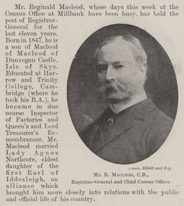 Bay R Macleod, CB, Genel Sekreter ve Baş Sayım Görevlisi by English Photographer