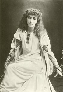Bayan Beerbohm Ağacı Ophelia olarak (gravür) by English Photographer