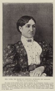 Bayan Yates, Onehunga, Auckland, Yeni Zelanda Belediye Başkanı, First Lady, şimdiye kadar Belediye Başkanı seçildi by English Photographer