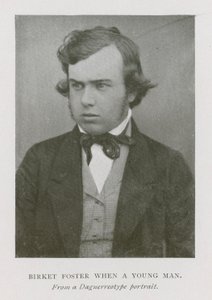 Myles Birket Foster, İngiliz sanatçı, genç bir adam olarak (s/b fotoğraf) by English Photographer