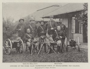 Nijer Sahili Koruma Gücü Memurları, Eski Calabar Karargahında by English Photographer