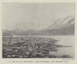Klondike Yolunda, Linderman Gölü ve Bennett City by English Photographer