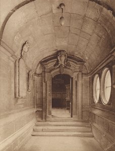 Oxford: Brasenose College, Şapel girişi (b/w fotoğraf) by English Photographer