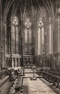 Oxford, Exeter College Şapeli (s/b fotoğraf) by English Photographer