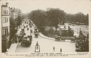 Park Lane ve Hyde Park, Londra by English Photographer