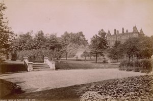 İç Tapınak Bahçeleri ile Kartpostal by English Photographer