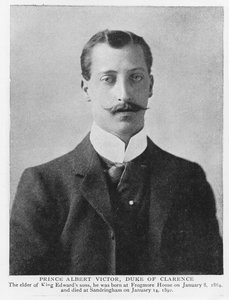 Prens Albert Victor, Clarence Dükü ve Avondale (1864-92) (s/b fotoğraf) by English Photographer