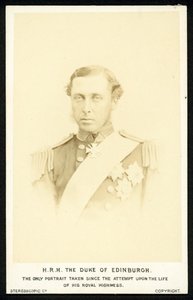 Prens Alfred, Edinburgh Dükü by English Photographer