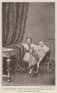 Prens George (York Dükü) ve Galler Prensesi Louise (Fife Düşesi) by English Photographer