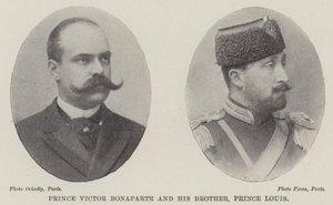 Prens Victor Bonaparte ve kardeşi Prens Louis by English Photographer