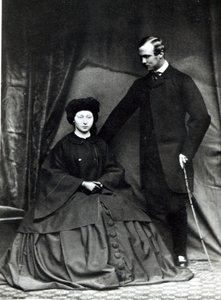 Hessen Prensesi Alice ve Prens Ludwig, 1860 by English Photographer