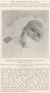 1 Haziran 1901 İtalya Prensesi Yolanda Marguerite by English Photographer