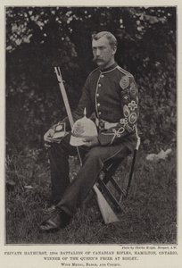 Er Hayhurst, Kanada Tüfeklerinin 13. Taburu, Hamilton, Ontario, Bisley
