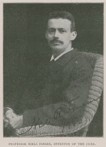 Profesör Niels Finsen, Işık Tedavisinin mucidi by English Photographer