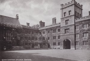 Dörtgen Exeter Koleji, Oxford by English Photographer