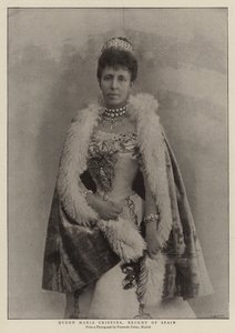 İspanya Kraliçesi Maria Cristina, Naip by English Photographer