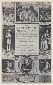 R Burton, The Anatomy of Melancholy, Üçüncü baskı, J Lichfield for H Cripps, Oxford 1628 (s/b fotoğraf) by English Photographer